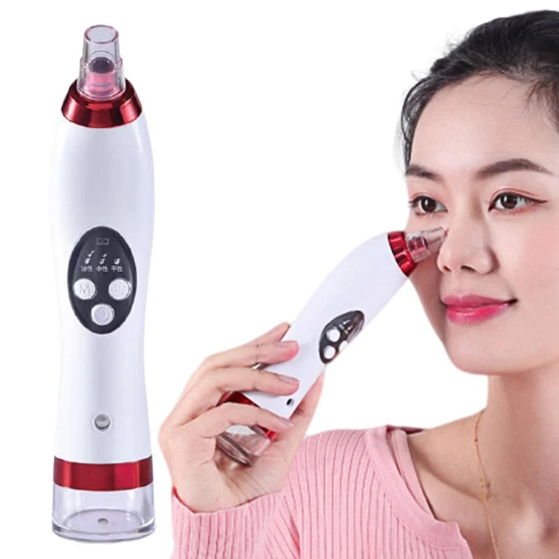 

Facial Blackhead Remover Vacuum Electric Pore Cleanser T Zone Acne Pimple Removal Nose Face Deep Cleansing Beauty Skin Care Tool
