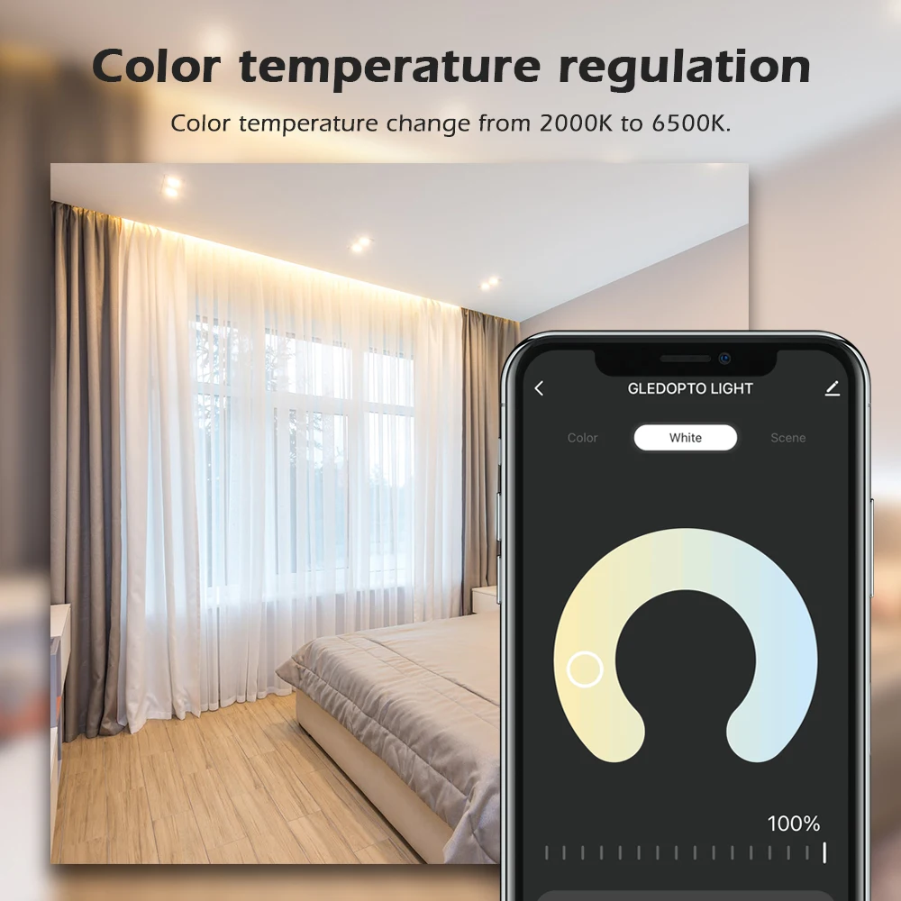 Светодиодная лента Gledopto с поддержкой Wi-Fi 12 В 24 RGB + CCT RGBCW | Лампы и освещение