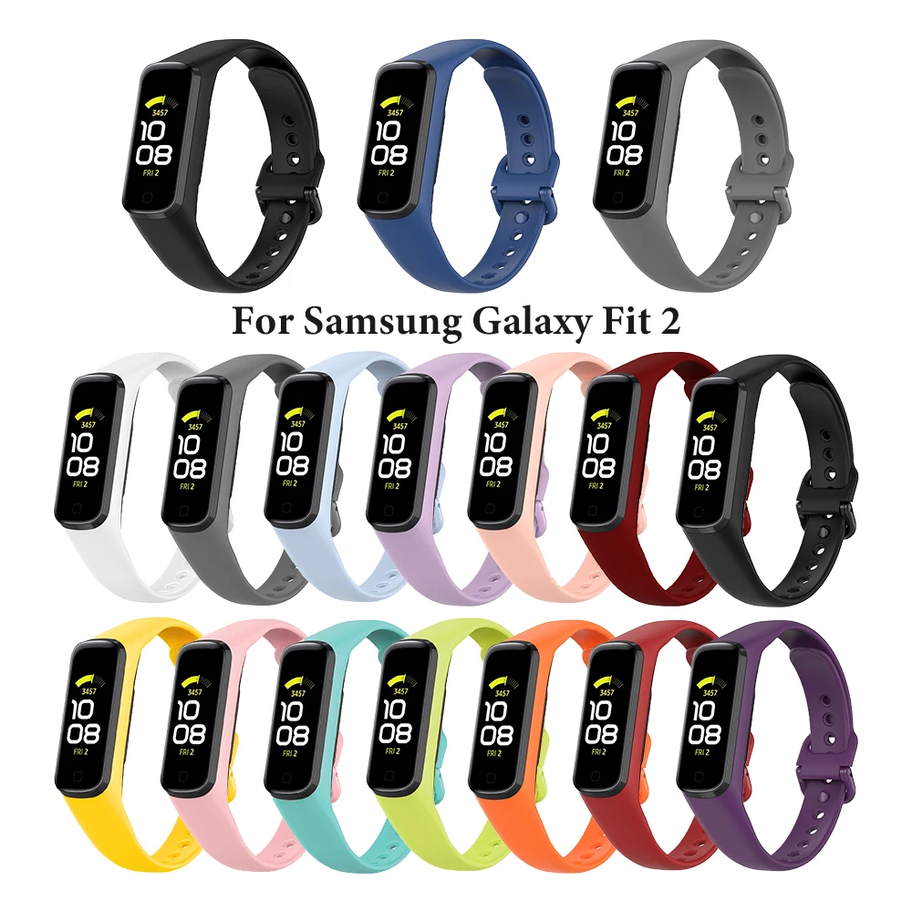 Ремешок силиконовый для Samsung Galaxy Fit 2 браслет с принтом сменный Браслет