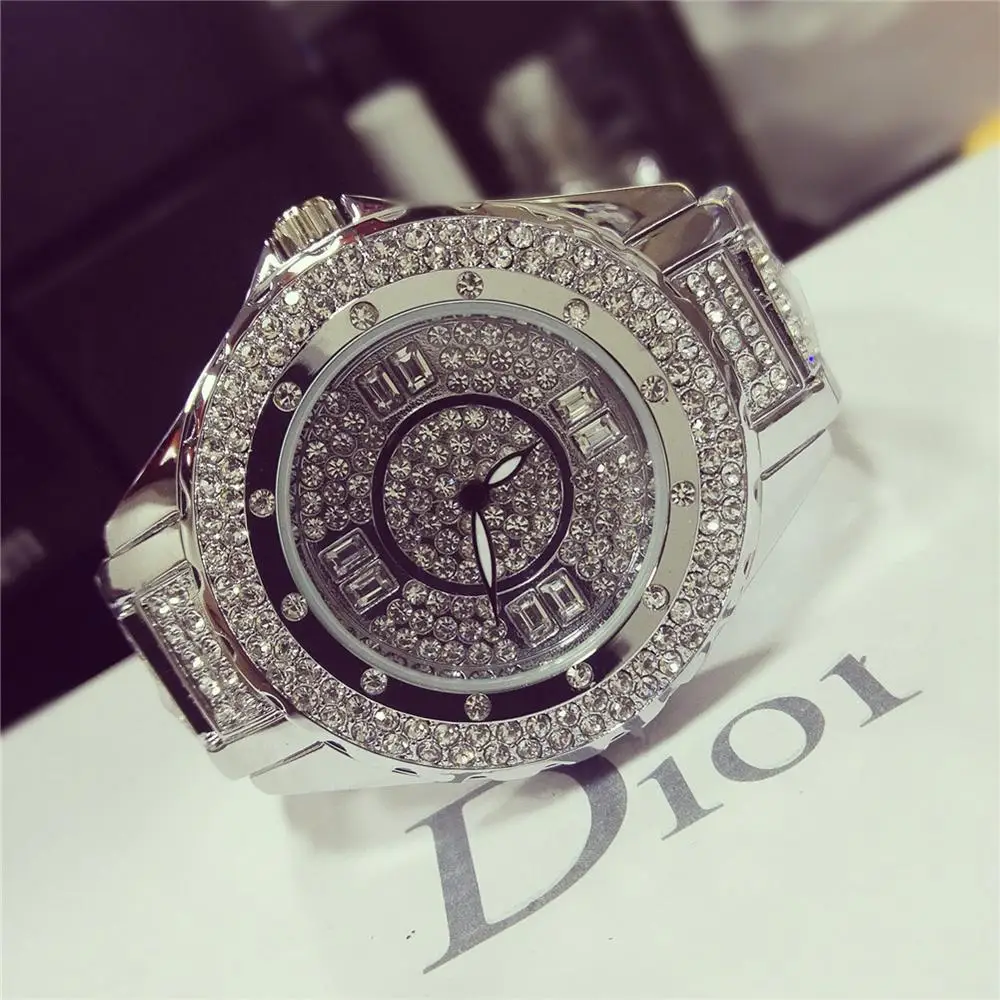 

Gold Watch Women Luxury Brand Relogio Masculino Ladies Quartz Watch Famous Gifts For Girls Rhinestone Top Wristwatch 2020