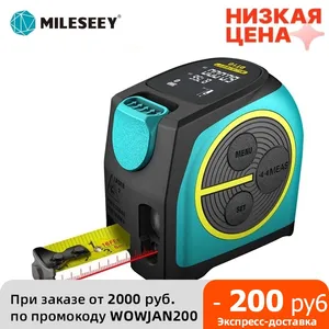 Mileseey цифровой лазерный дальномер и лазерная рулетка 2 в 1 с ЖК-дисплеем цифровая лазерная лента M