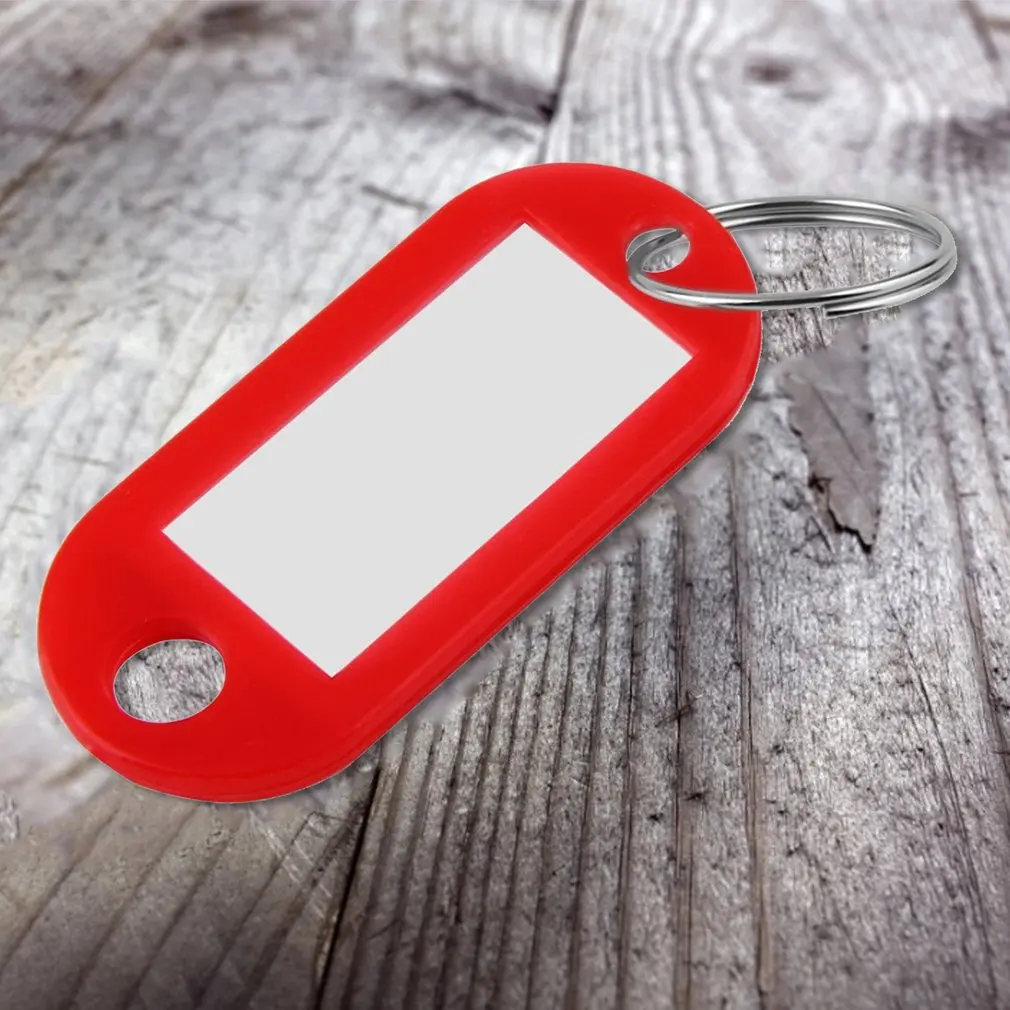 

1PCS Multicolor Keychain Luggage ID Label Tags Hotel Key Number Classification Card Name Baggage Key Rings