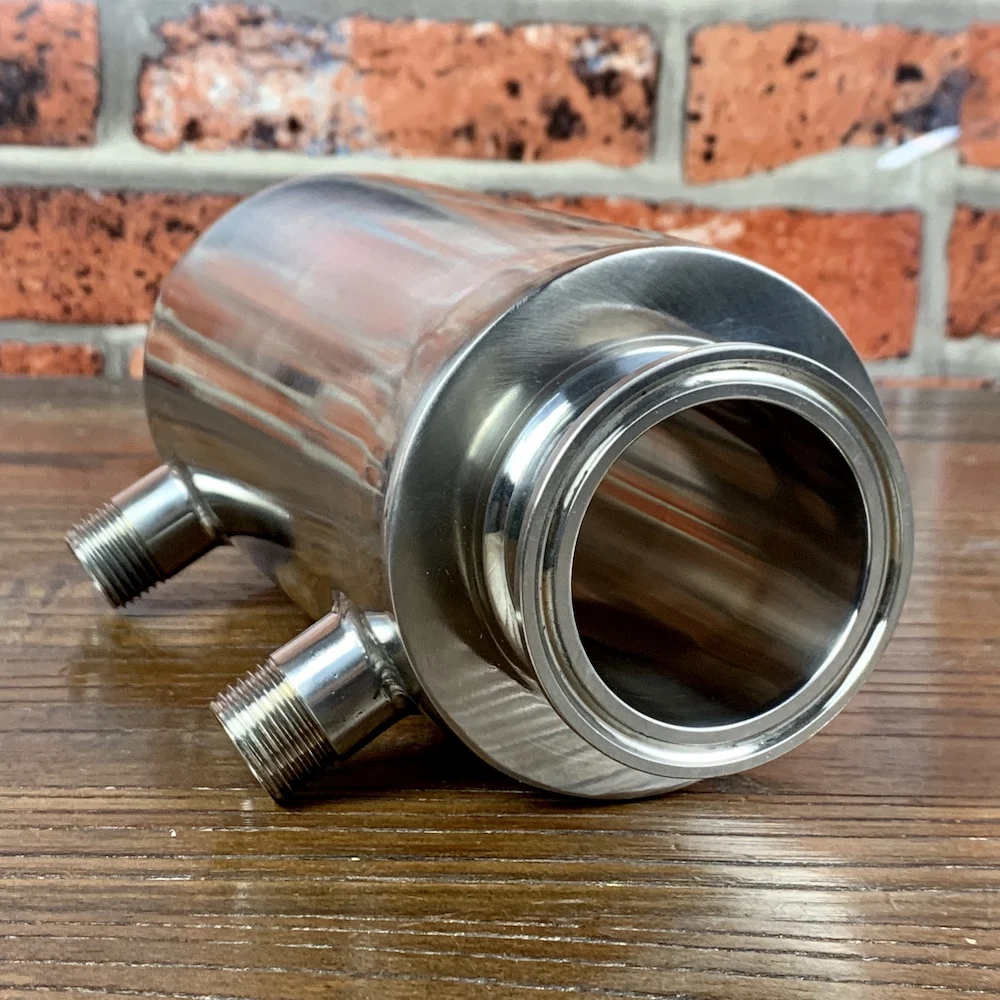 Зажим 1 5 &quotOD38mm прямоточный дефлегматор холодильник дистиллятора. Длина 200 мм