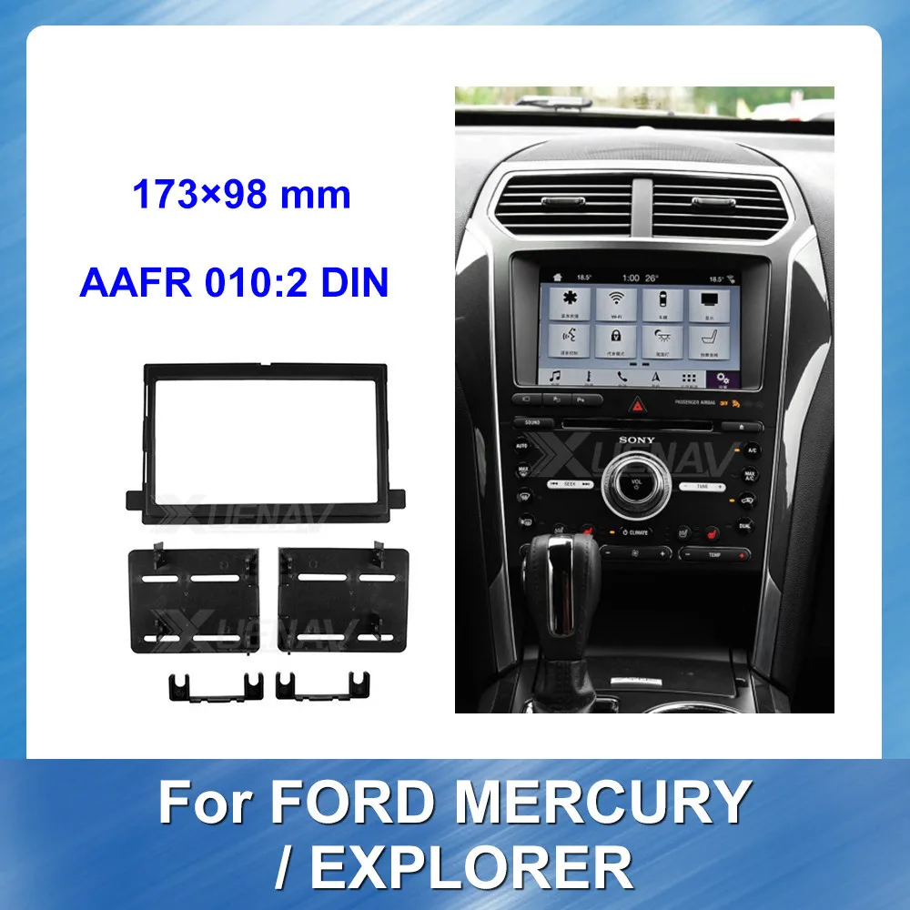 2din Autoradio panel for Ford MERCURY Explorer Car Stereo Fascia  refitting DVD Fascia for Ford Frame Dash Mount Kit Trim Panel