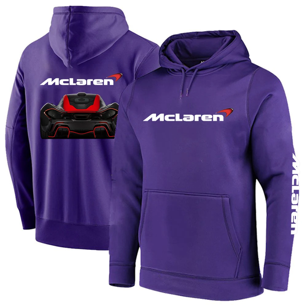 

Unisex McLaren Spring and Autumn Hoodies ize Pullover Fleece Cotton Sweatshirts Casual Fashion Fashion Coats Tops