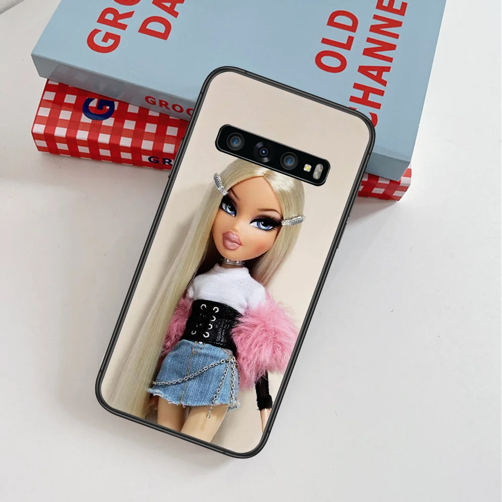 

Bratz Cute Cartoon Doll Girl Phone Case For Samsung Galaxy Note S 8 9 10 20 Plus E Lite Uitra black Hoesjes Luxury Bumper Pretty
