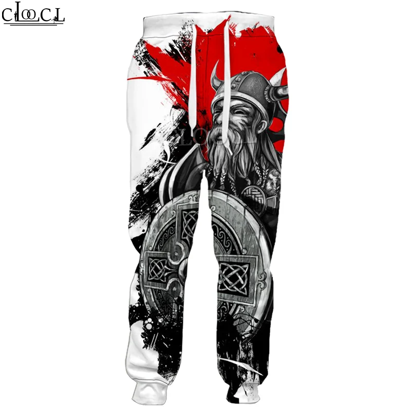 Мужские и женские спортивные брюки CLOOCL Viking Warrior модные повседневные с 3D принтом