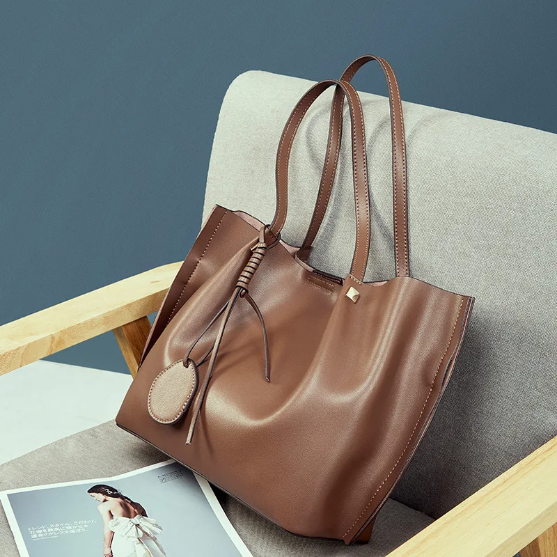 

The mother of the stylish big bag 2021 autumn new Tote bag large one-shoulder bag women's bag shopping bag