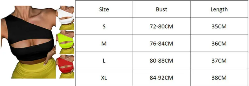 Женская футболка на одно плечо однотонный бюстгальтер без рукавов укороченный