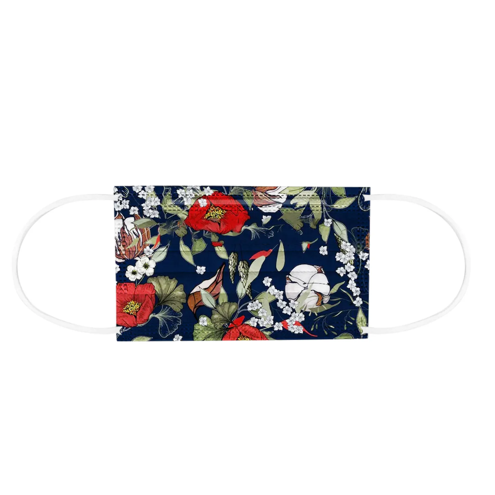 

50pcs Adult's Three-layer Protective Dust-proof Cartoon Print Disposable Mask Mascarillas Personal Health Care Face Mask Cover