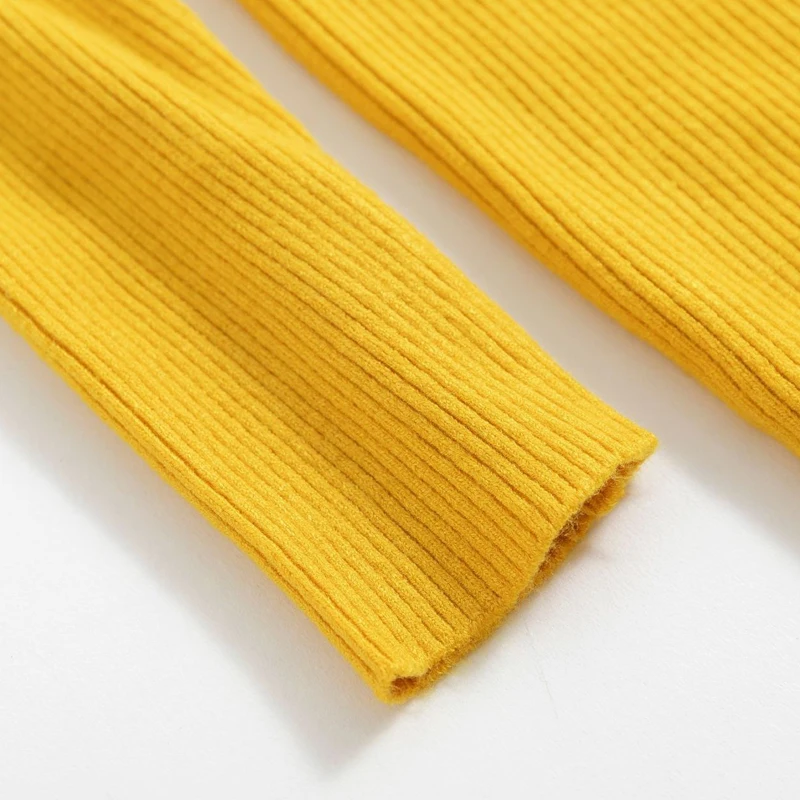 Женский свитер GOPLUS повседневный однотонный вязаный с высоким воротом на осень и