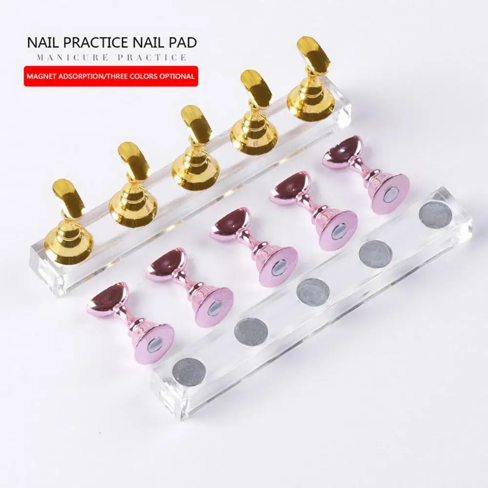 5 шт. магнитные накладные ногти практическая тренировка подставка для дисплея