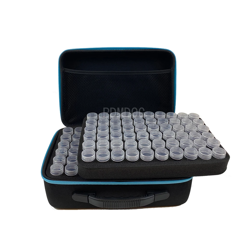 

120 Bottles 5d Diamond Painting Accessories tools Storage Box Carry Case diamant painting tools Container Bag with 30 pcs tools