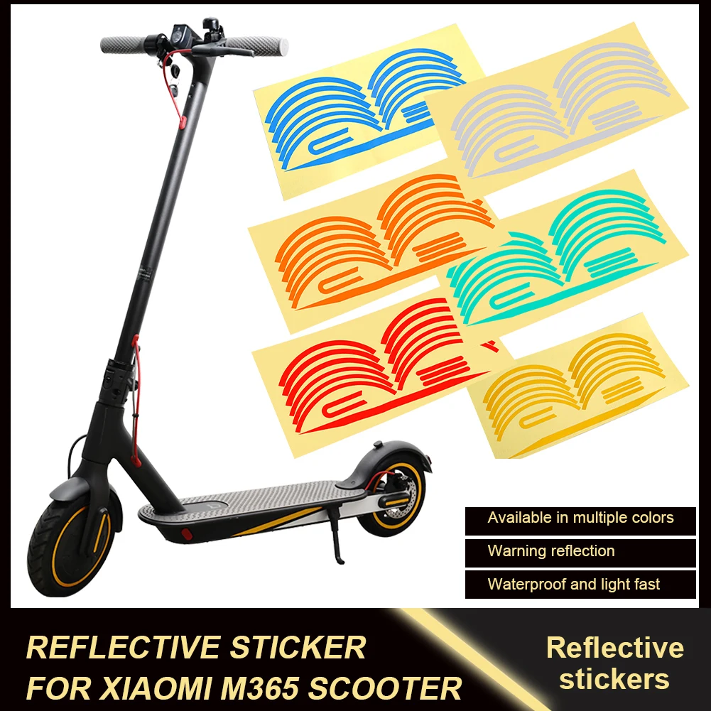 

Scooter Reflective Sticker Reflect Light Tags Paster Decals Luminous Night Warning Sticker For Xiaomi M365 / Pro Scooter Parts