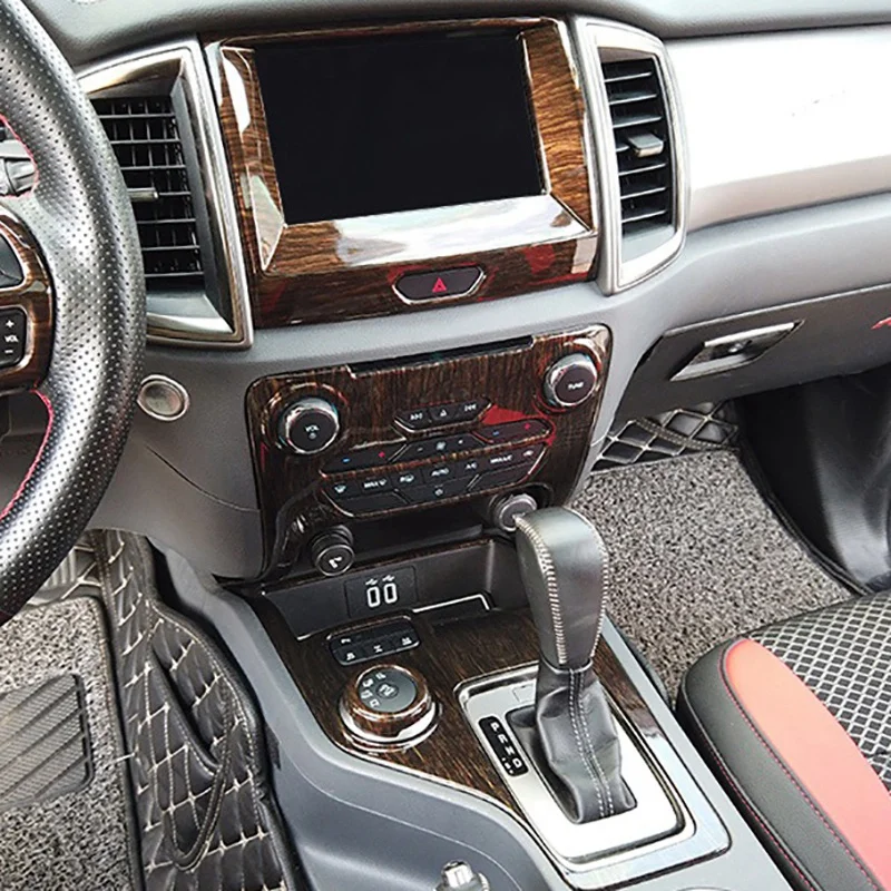 Для Ford Ranger Everest Endeavor 2015 + панель центральной консоли автомобиля крышка кнопки