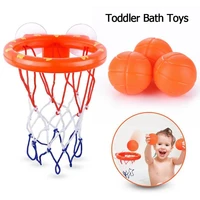 kids funny bath toys plastic bathtub shooting game toy set basketball suctions cups mini with hoop balls children gift