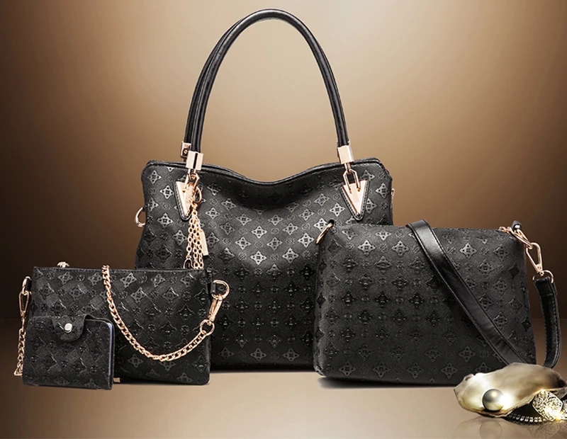 

Ladies Hand Designer Bags For Women Handbag PU Composite Bag 4pcs Set women handbags set