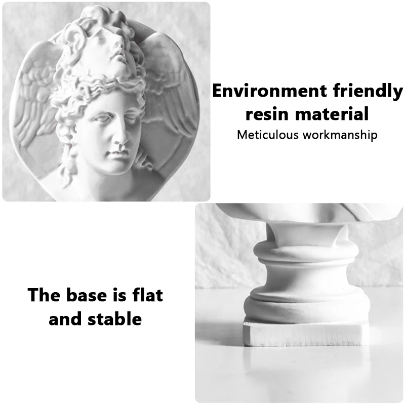 

Modern Nordic Style Creative Retro Small Avatar Decoration Mini Decoration Resin Plaster Statue Home Decoration Accessories