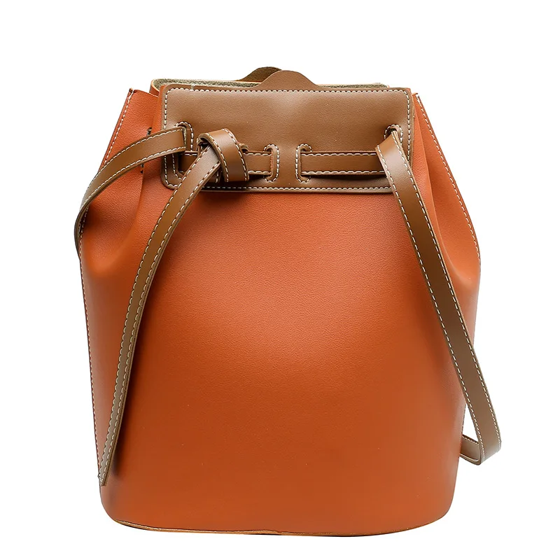 

New style ladies shoulder messenger bag casual fashion commuter bucket bag
