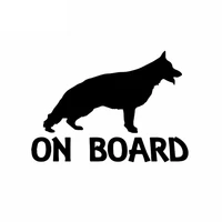 german shepherd on board funny animal decoration decal car decal pvc motorcycle car decal sticker cover scratches waterproof