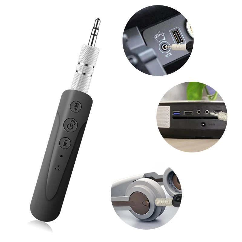 Hands-Free Wireless Bluetooth Receiver V4.2 3.5mm Jack Aux Audio Adapter Music Car Speaker | Электроника