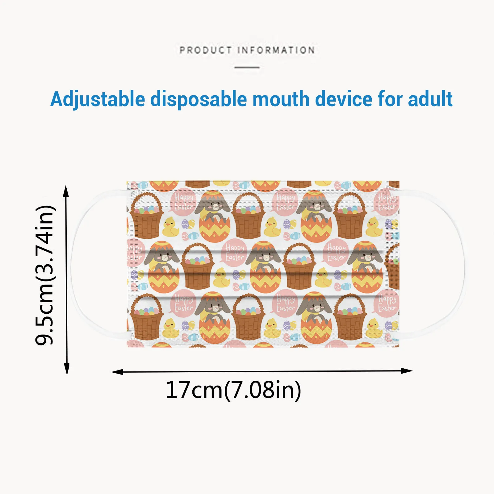 

Mixed Easter Print Masks For Protection Face Mask Adult Disposable Earloop Mask Cubrebocas Adute Cubrebocas Masque 50-100pcs