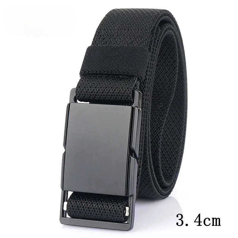 

2021 new 3.4cm metal magnetic buckle Joker jeans casual neutral inner belt can be customized logo