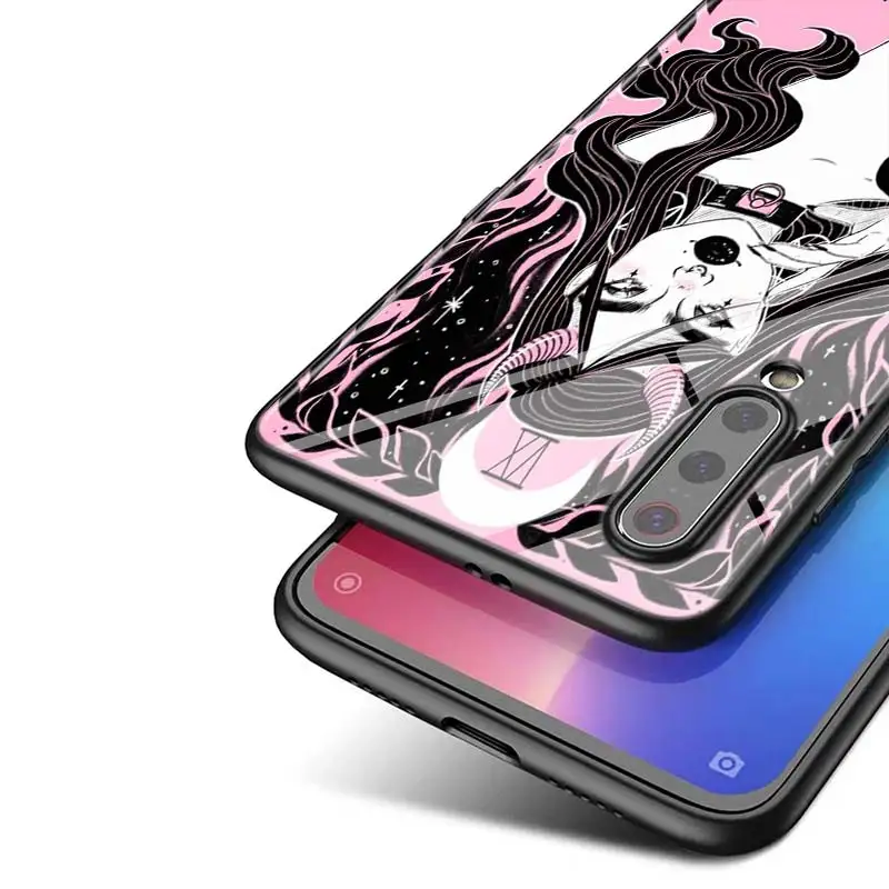 

Cute Tarot Pink For Xiaomi Mi Note 10 Ultra 5G 9 SE 8 A3 A2 A1 Poco M2 Pro Play F1 Lite 5G Bright Black Phone Case