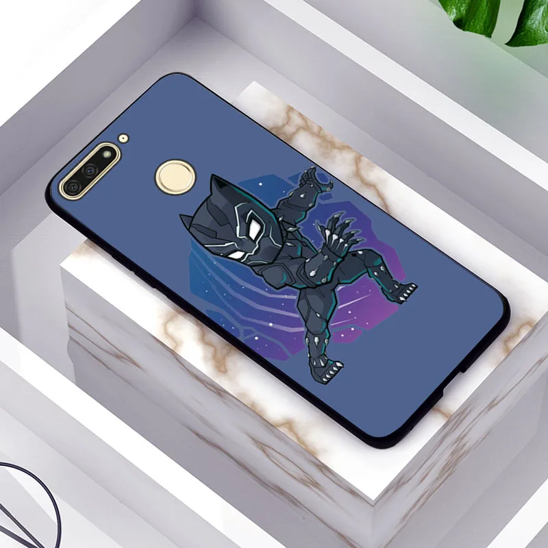 Для huawei Honor 7A Pro Чехол Honor 7C 7X7 S с мультяшным Веном Железный человек черный ТПУ чехол для huawei Honor 8S 8C 8X чехол Honor 8 9 Lite - Цвет: TPUBLK586