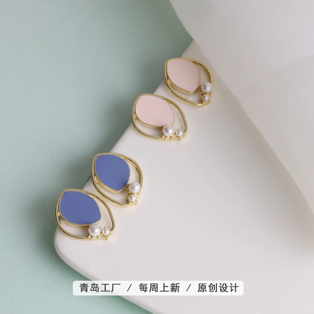 

Women Fashion Earrings 2020 S925 Silver Needle Painted Earrings Women Geometric Earrings Metal Earrings Earrings for Women