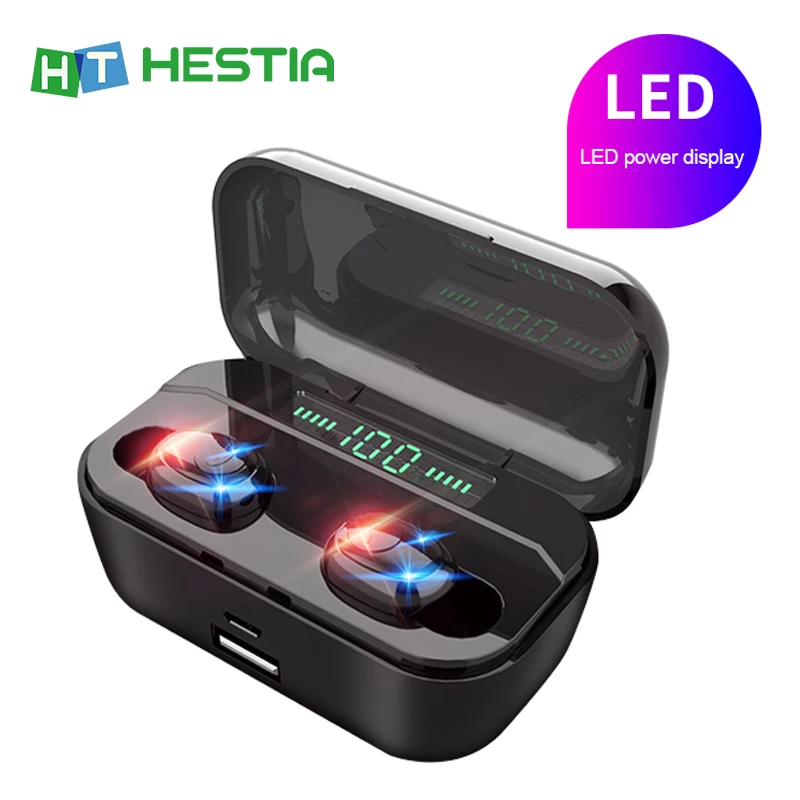 Беспроводная гарнитура наушники Bluetooth TWS вкладыши с микрофоном шумоподавляющие