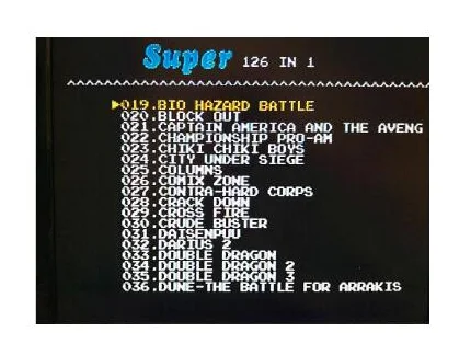 126 горячие игры в одном картридже для консолей Megadrive Genesis 1 игра caridge sega |