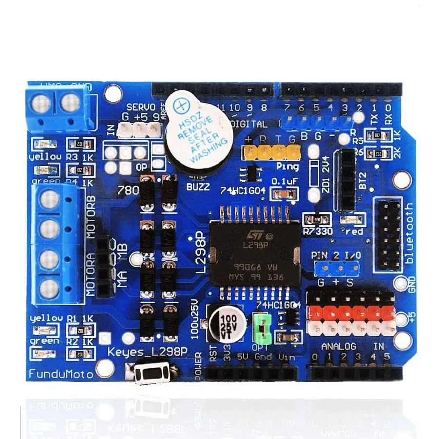 L298P контроллер скорости ШИМ двойной высокомощный H bridge драйвер Bluetooth интерфейс