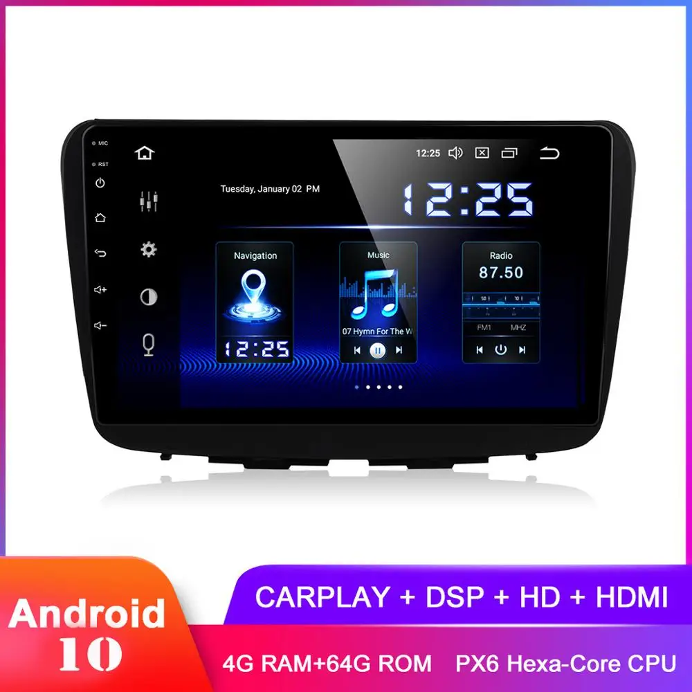 Автомобильное стерео-устройство Dasaita 9 дюймов IPS Android 10 GPS для Baleno 2016 2017 2018 Carplay In Dash