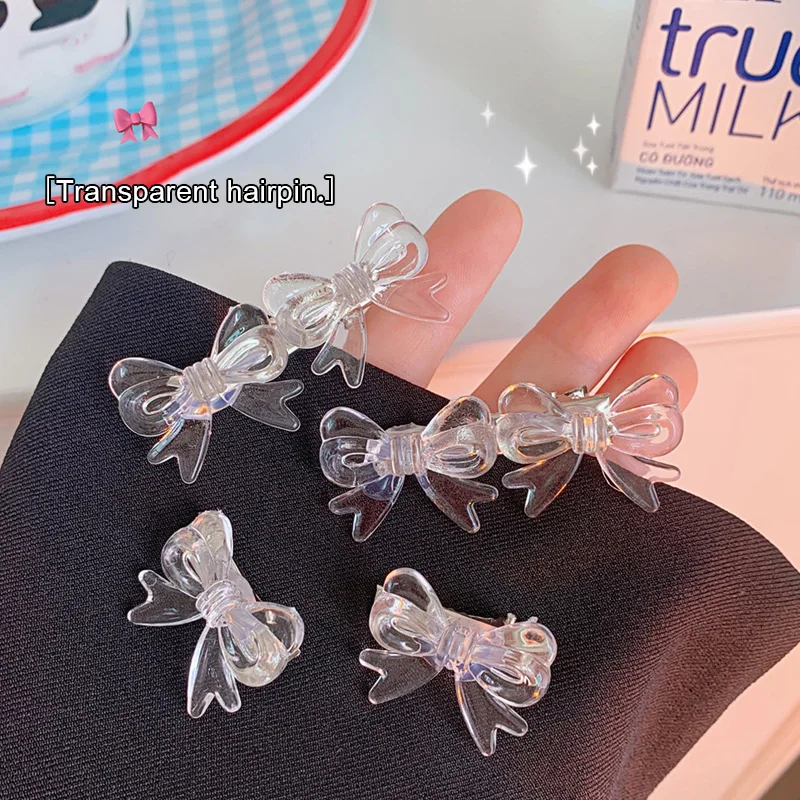 

1 шт., детские акриловые заколки для волос, с бантом