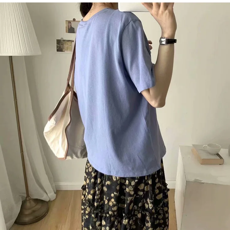 Женская футболка весна-лето 2020 новая стильная повседневная свободная