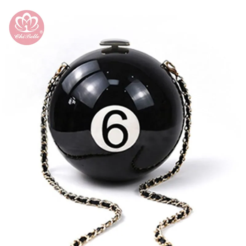 2020 новые модные черно белые Бильярд элемент акриловые Круглые шарики сумочка