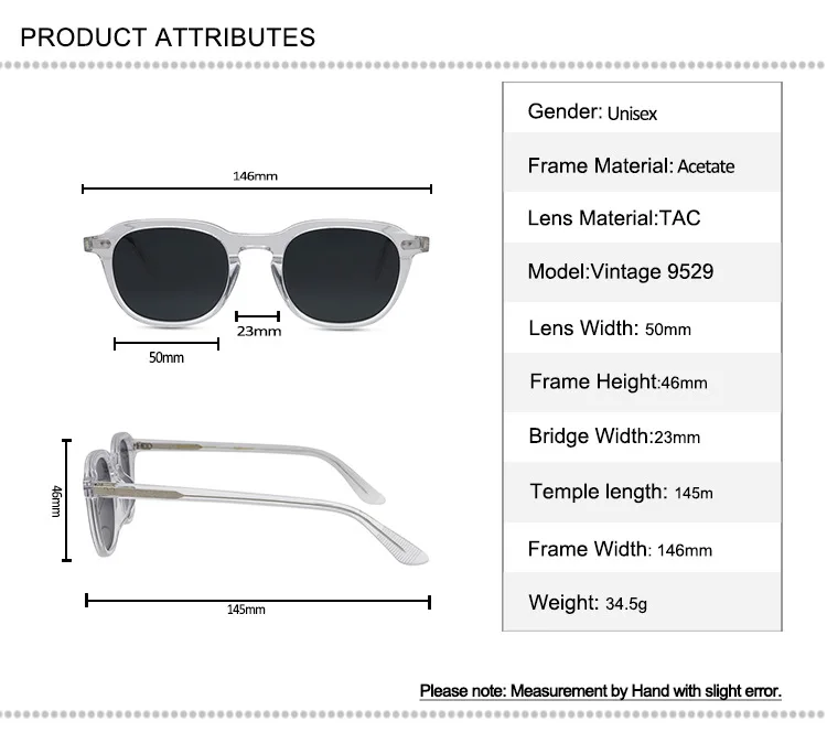 

Vintage Rivet Acetate Sunglasses Unisex Full Rim Polarized Frame Brand Designer UV400 Goggle Driving Outdoor Retro Sun Glasses