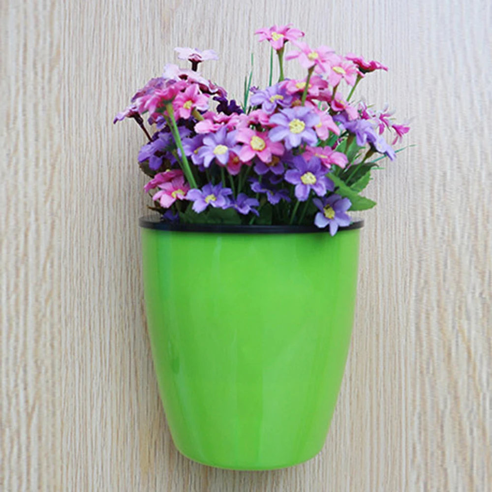 Самополивающийся цветочный горшок настенный пластмассовый Плантатор из смолы