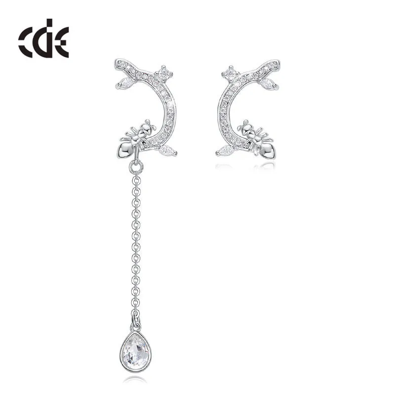 Женские асимметричные серьги гвоздики CDE в виде муравьев подарочное ювелирное