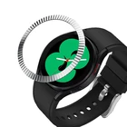 Ободковое кольцо Стайлинг корпус из нержавеющей стали для Samsung Galaxy Watch 4 Classic 42 мм 46 мм защитный металлический корпус клей против царапин