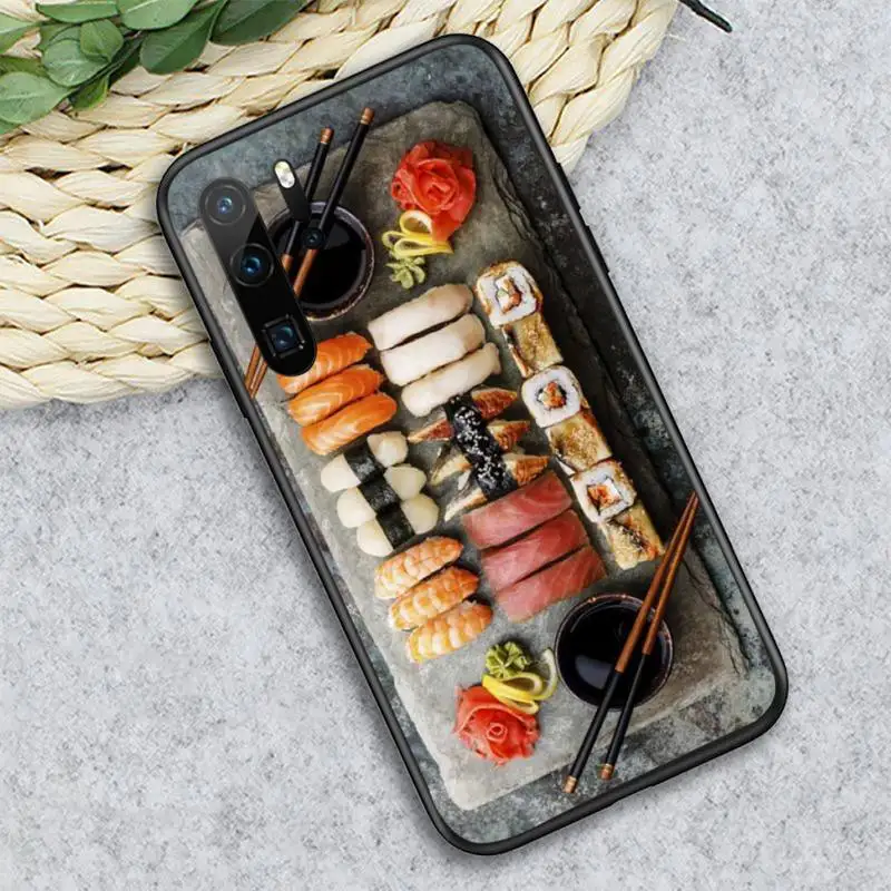 

Japanese cuisine sushi Phone Case For Huawei honor Mate P 9 10 20 30 40 Pro 10i 7 8 a x Lite nova 5t