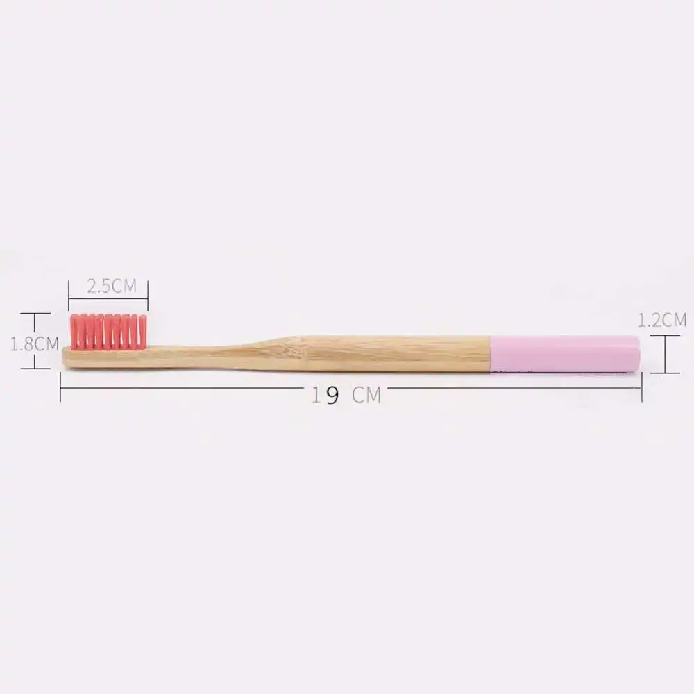 

10 Pcs/Set Bamboo Handle Toothbrush With Box Round Head Soft Fibre Teeth Brushes Dental Cleaning Oral Care Supplies
