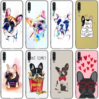 cute brindle frenchie puppy case for samsung galaxy a01 core a03s a10 a20e a21 a30 a40 a42 a82 a90 a6 a7 a9 a8 plus 2018 a5 2017