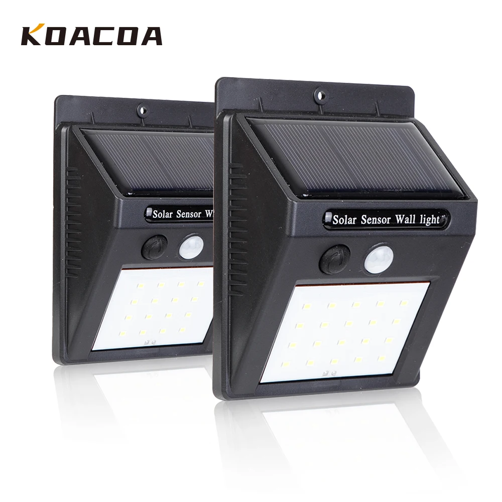 Уличная лампа на солнечной батарее с датчиком движения 30/100