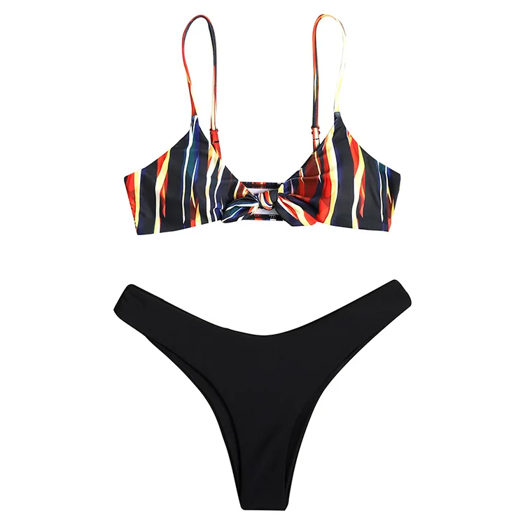 

Sexy Bikini 2021 Summer Swimsuit Women Two Pieces High Waist Bikini Push Up Swimwear Tankini Swimsuits Halter Bathing Suit Women