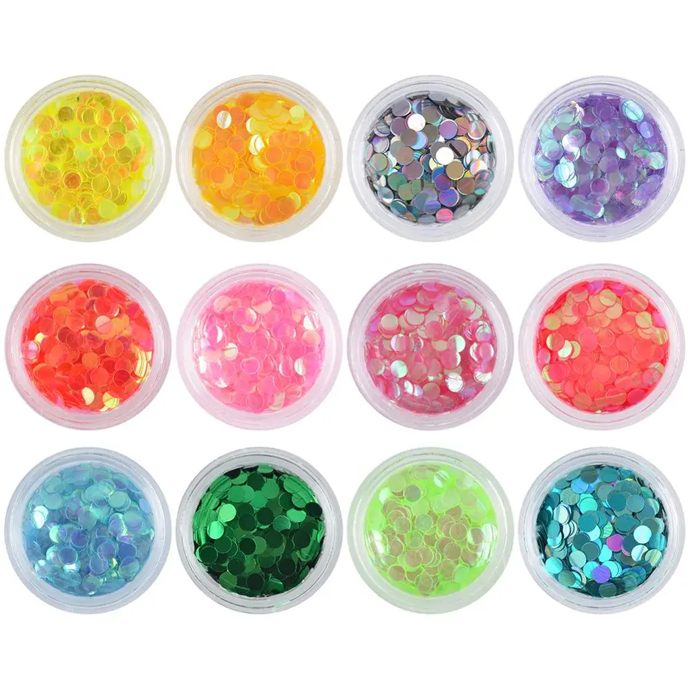 Флуоресцентные 3d блёстки для ногтей разные размеры|Стразы и украшения| |