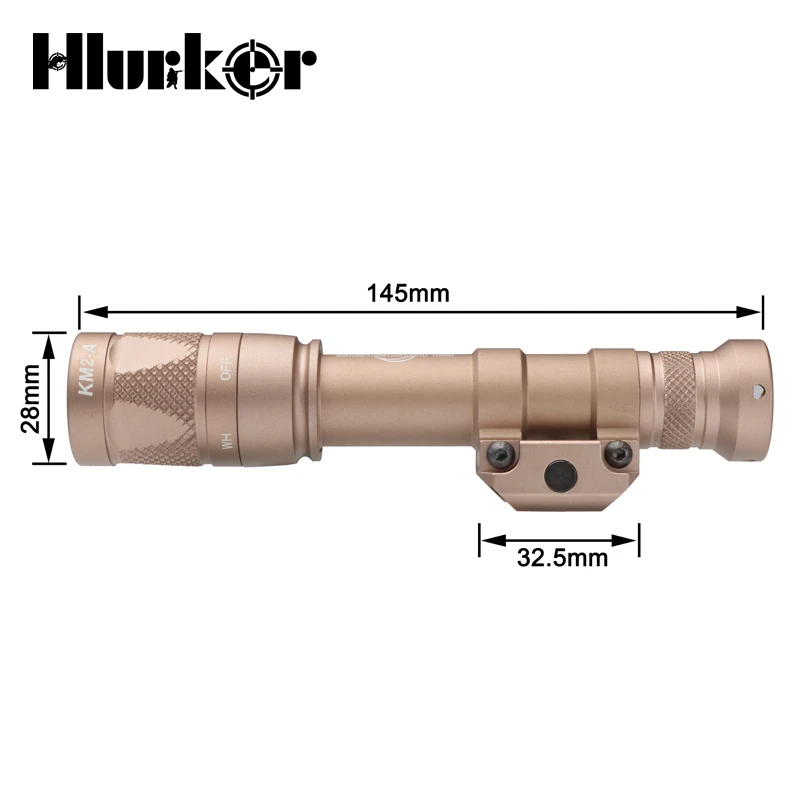 Тактический светильник Hlurker для оружия 400 люмен светодиодный разведки