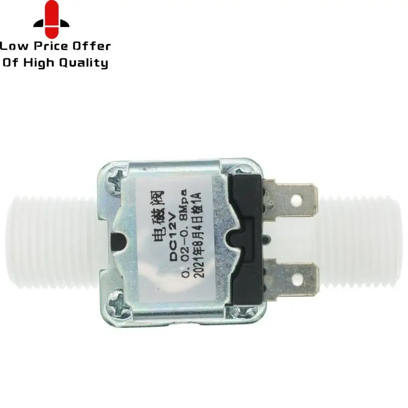 1/2 дюйма пластиковый электромагнитный клапан 12В 24В 220В для магнитной стиральной машины, распределитель питьевой воды, пневматический контроллер давления с переключателем включения.