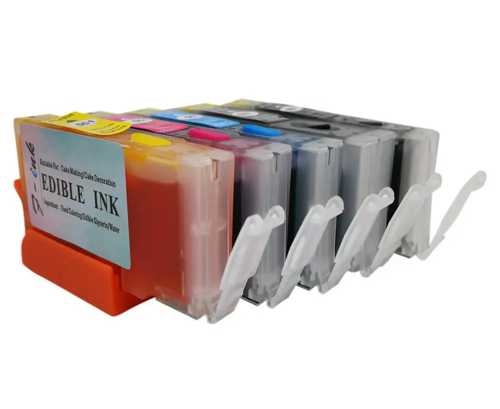 F-INK Rechargeable &amp Edible Ink Cartridge Compatible For Canon PGI-550 CLI-551 Inks PIXMA iP7250 MG5450 MG5550 iX6850 MG5650 |